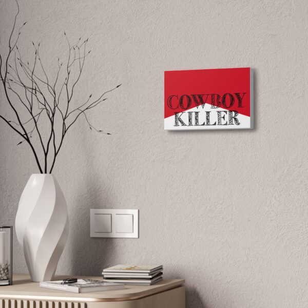 Stretched Canvas "Cowboy Killer" (White) - Image 4