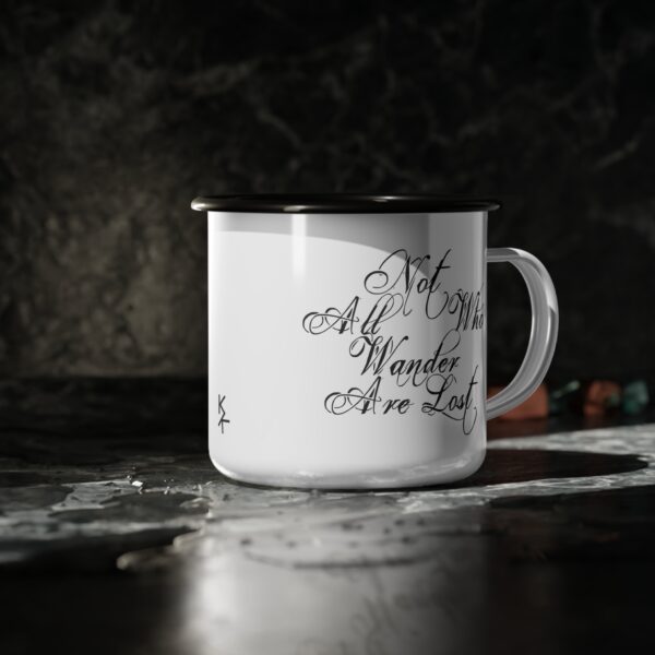 Camping Mug "Not All Who Wander Are Lost" - Image 4