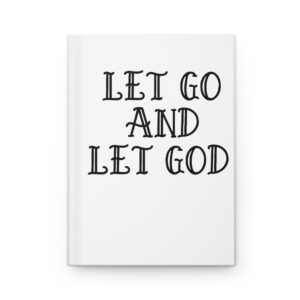 Hardcover Journal "Let Go And Let God" (White)
