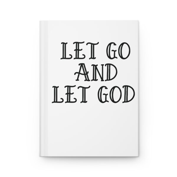 Hardcover Journal "Let Go And Let God" (White)