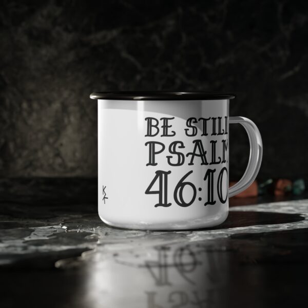Camping Mug "Be Still Psalm 46:10" - Image 4