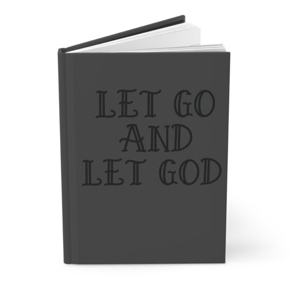 Hardcover Journal "Let Go And Let God" (Grey) - Image 3