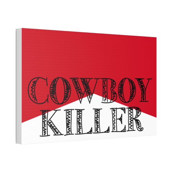 Stretched Canvas "Cowboy Killer" (White) - Image 6
