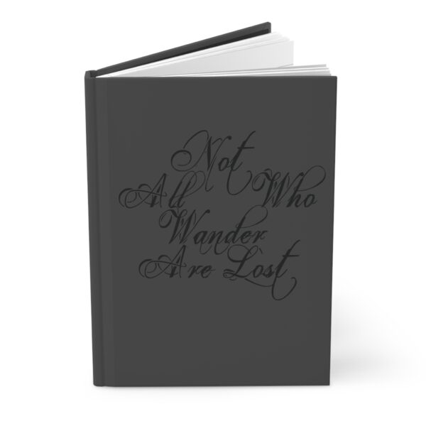 Hardcover Journal "Not All Who Wander Are Lost" (Grey) - Image 3