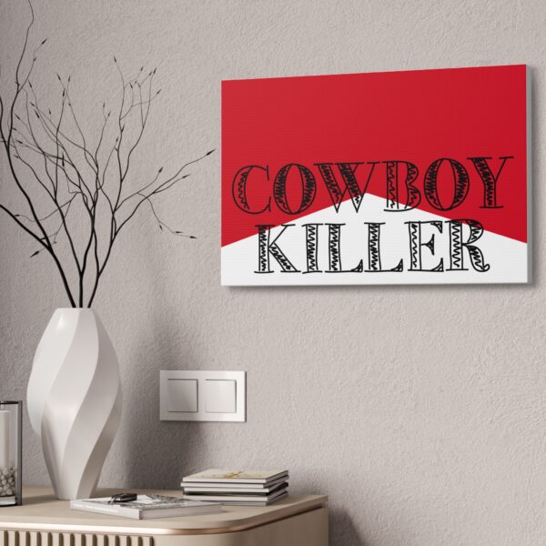 Stretched Canvas "Cowboy Killer" (White) - Image 8