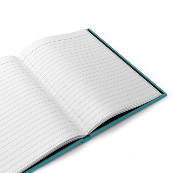 Hardcover Journal "For With God Nothing Shall Be Impossible Luke 1:37" (Turquoise) - Image 4