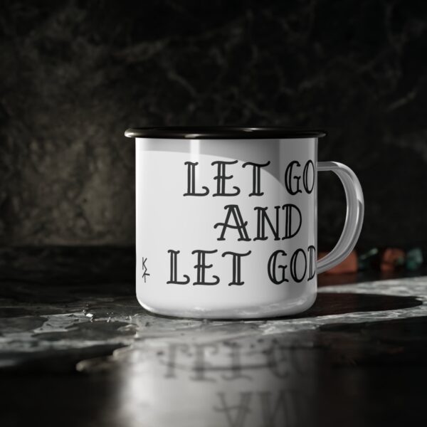 Camping Mug "Let Go And Let God" - Image 4