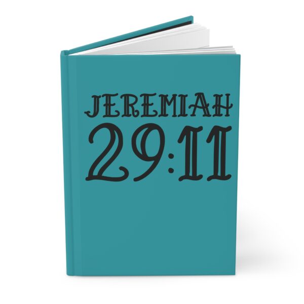 Hardcover Journal "Jeremiah 29:11" (Turquoise) - Image 3