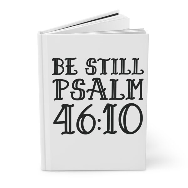 Hardcover Journal "Be Still Psalm 46:10" (White) - Image 3