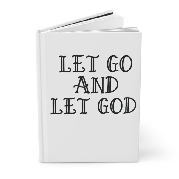 Hardcover Journal "Let Go And Let God" (White) - Image 3