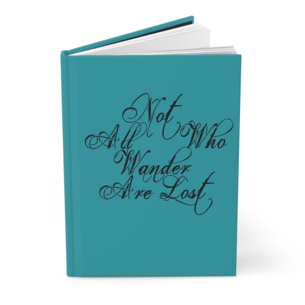 Hardcover Journal "Not All Who Wander Are Lost" (Turquoise) - Image 3