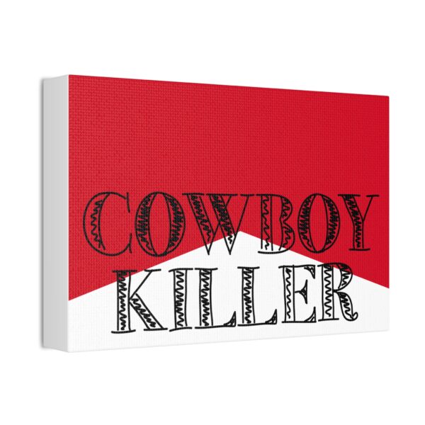 Stretched Canvas "Cowboy Killer" (White) - Image 2