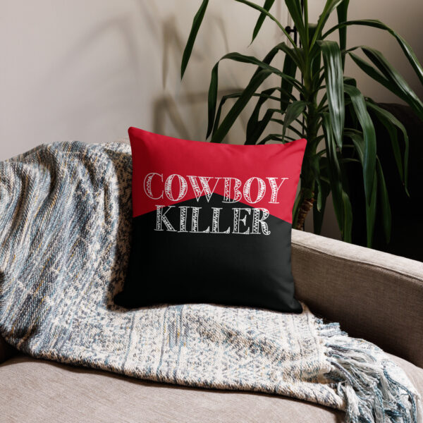 Premium Pillow "Cowboy Killer" (Black) - Image 2