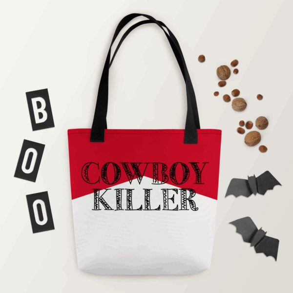 Tote Bag "Cowboy Killer" (White) - Image 2