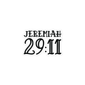 Vinyl Sticker "Jeremiah 29:11"