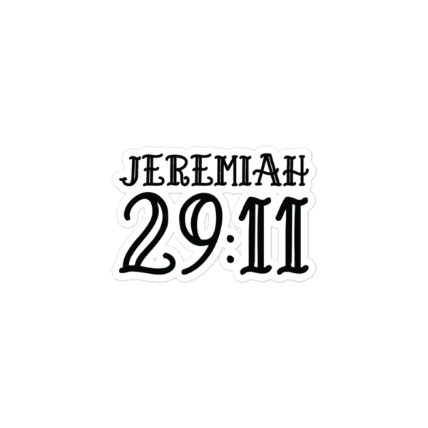 Vinyl Sticker "Jeremiah 29:11"