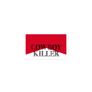 Vinyyl Sticker "Cowboy Killer" (White)