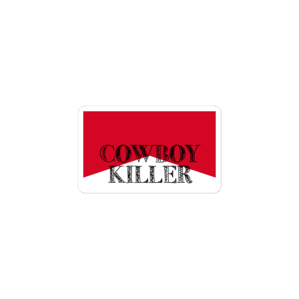 Vinyyl Sticker "Cowboy Killer" (White)