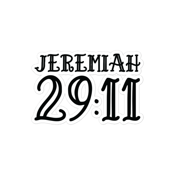 Vinyl Sticker "Jeremiah 29:11" - Image 2