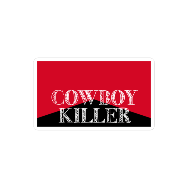 Vinyl Sticker "Cowboy Killer" (Black) - Image 2