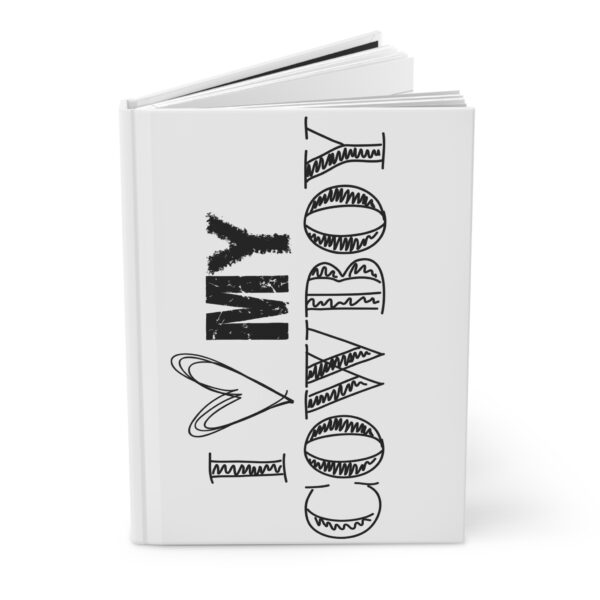 Hardcover Journal "I 🖤 My Cowboy" (White) - Image 3
