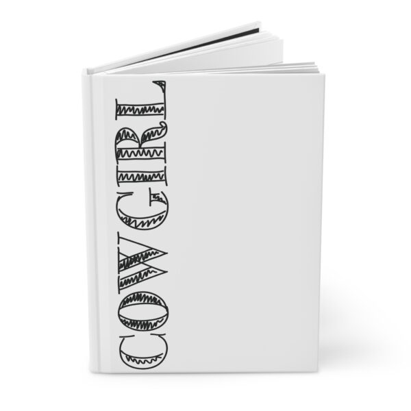 Hardcover Journal "Cowgirl" (White) - Image 3