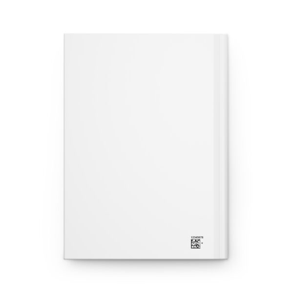 Hardcover Journal "Punchy Vibes™ Logo" (White) - Image 2