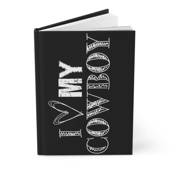 Hardcover Journal "I 🖤 My Cowboy" (Black) - Image 3